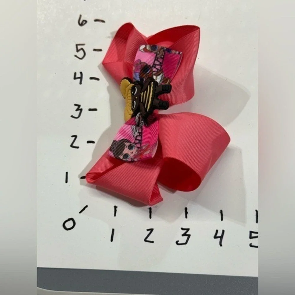 NEW girls hair bow clip accessory LOL ribbon pinwheel barrette‎